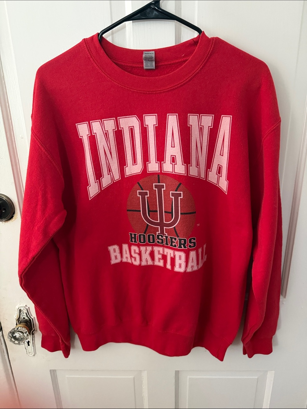 Gildan Red Indiana Hoosiers Basketball Sweatshirt